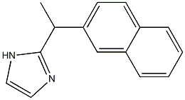 2-[1-(2-Naphthalenyl)ethyl]-1H-imidazole 结构式