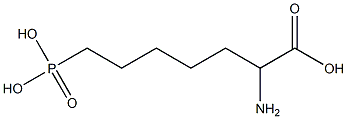 2-Amino-7-phosphoheptanoic acid 结构式