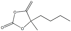 5-Butyl-5-methyl-4-methylene-1,3-dioxolan-2-one Structure