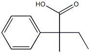 2-Phenyl-2-methylbutanoic acid Struktur