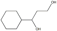 1-シクロヘキシル-1,3-プロパンジオール 化学構造式