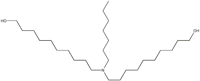 10,10'-(Heptylimino)bis(1-decanol) Struktur