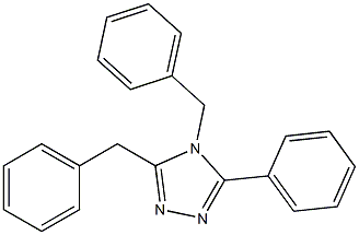 3,4-Dibenzyl-5-phenyl-4H-1,2,4-triazole,,结构式