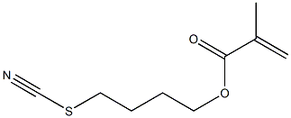 Methacrylic acid 4-thiocyanatobutyl ester,,结构式