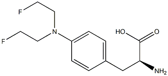 4-[Bis(2-fluoroethyl)amino]phenylalanine Struktur