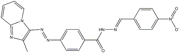 4-[(2-Methylimidazo[1,2-a]pyridin-3-yl)azo]-N'-(4-nitrobenzylidene)benzohydrazide