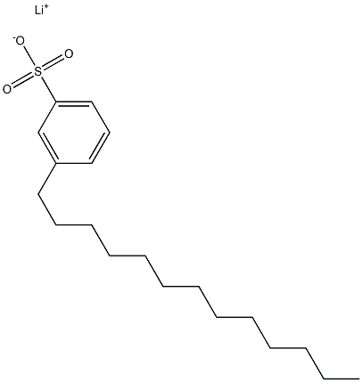 3-Tridecylbenzenesulfonic acid lithium salt 结构式