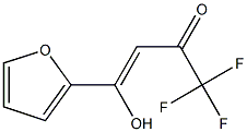1,1,1-Trifluoro-4-(2-furyl)-4-hydroxy-3-buten-2-one Struktur