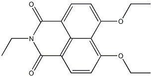2-Ethyl-6,7-diethoxy-2H-benzo[de]isoquinoline-1,3-dione,,结构式