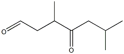 3,6-Dimethyl-4-oxoheptanal Struktur