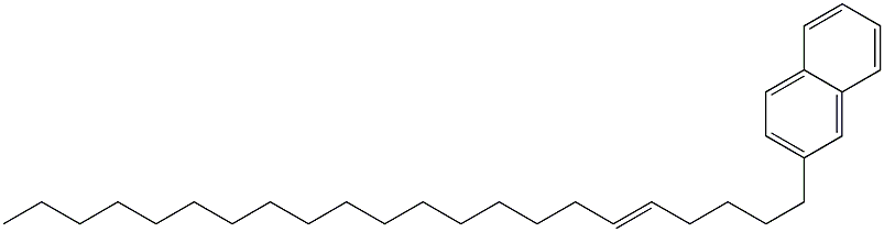 2-(5-ドコセニル)ナフタレン 化学構造式