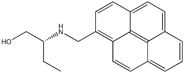 1-[[(1R)-1-Hydroxymethylpropyl]aminomethyl]pyrene Struktur