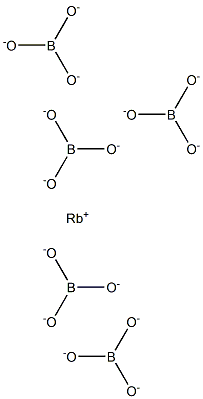 五ほう酸ルビジウム 化学構造式