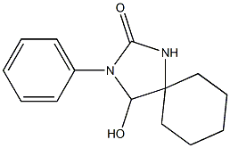 2-Phenyl-1-hydroxy-2,4-diazaspiro[4.5]decan-3-one Struktur