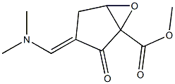 1,5-Epoxy-2-oxo-3-(dimethylaminomethylene)cyclopentane-1-carboxylic acid methyl ester,,结构式