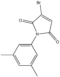 2,5-Dihydro-1-(3,5-dimethylphenyl)-3-bromo-1H-pyrrole-2,5-dione Struktur