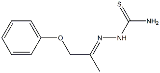 1-(1-Phenoxypropan-2-ylidene)thiosemicarbazide Struktur