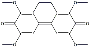 9,10-Dihydro-1,3,6,8-tetramethoxyphenanthrene-2,7-dione Struktur