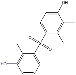 3',4-Dihydroxy-2,2',3-trimethyl[sulfonylbisbenzene] Struktur