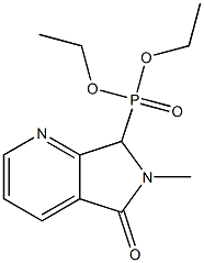 [(6,7-Dihydro-6-methyl-5-oxo-5H-pyrrolo[3,4-b]pyridin)-7-yl]phosphonic acid diethyl ester Struktur