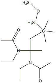 1,1-Bis(N-ethylacetylamino)-1,3,3,3-tetramethylpropanedisiloxane,,结构式