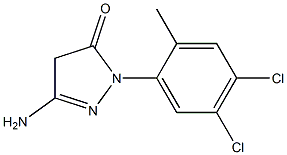 3-Amino-1-(4,5-dichloro-2-methylphenyl)-5(4H)-pyrazolone 结构式