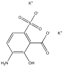 3-Amino-6-sulfosalicylic acid dipotassium salt Structure