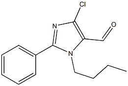 1-Butyl-4-chloro-2-phenyl-1H-imidazole-5-carbaldehyde 结构式