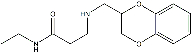 3-[[(1,4-Benzodioxan-2-yl)methyl]amino]-N-ethylpropionamide Structure