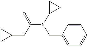 N-Benzyl-N-cyclopropylcyclopropaneacetamide Struktur