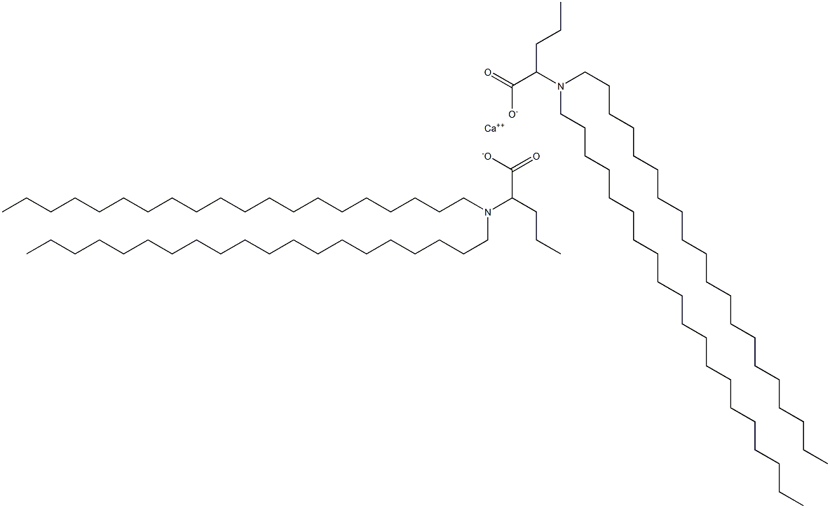 Bis[2-(diicosylamino)valeric acid]calcium salt,,结构式