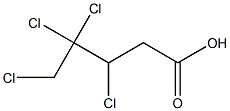 3,4,4,5-Tetrachlorovaleric acid,,结构式