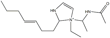 1-[1-(Acetylamino)ethyl]-1-ethyl-2-(3-heptenyl)-4-imidazoline-1-ium
