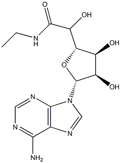 5'-(エチルカルバモイル)アデノシン 化学構造式