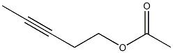 Acetic acid 3-pentynyl ester Structure