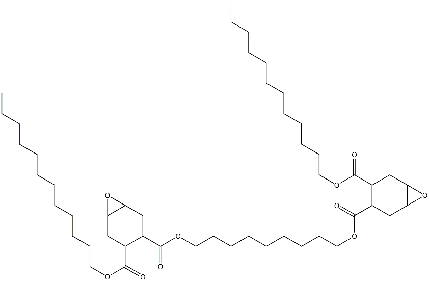 Bis[2-(dodecyloxycarbonyl)-4,5-epoxy-1-cyclohexanecarboxylic acid]1,9-nonanediyl ester 结构式