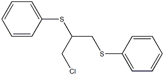 1,2-Bis(phenylthio)-3-chloropropane,,结构式