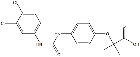  2-[4-[3-(3,4-Dichlorophenyl)ureido]phenoxy]-2-methylpropionic acid