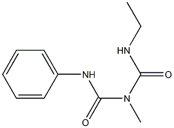 1-(Phenyl)-3-methyl-5-ethylbiuret Struktur