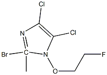 2-Bromo-4,5-dichloro 1-(2-fluoroethoxy)methyl-1H-imidazole,,结构式
