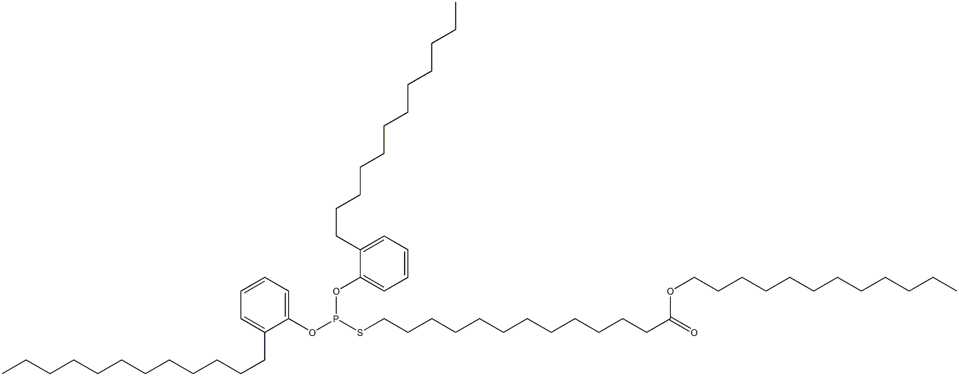 Thiophosphorous acid O,O-bis(2-dodecylphenyl)S-(13-dodecyloxy-13-oxotridecyl) ester