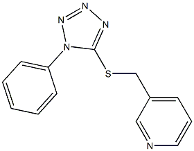 5-(3-Pyridinylmethylthio)-1-phenyl-1H-tetrazole Structure