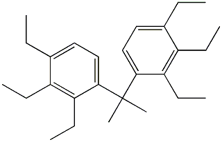 4,4'-Isopropylidenebis(1,2,3-triethylbenzene),,结构式