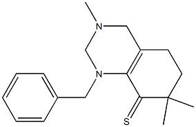 1-Benzyl-3-methyl-7,7-dimethyl-1,2,3,4,5,6,7,8-octahydroquinazoline-8-thione|