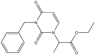 3-Benzyl-1-(1-ethoxycarbonylethyl)uracil Structure