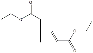 4,4-Dimethyl-2-hexenedioic acid diethyl ester,,结构式