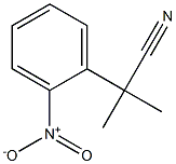 2-(2-Nitrophenyl)-2-methylpropanenitrile Struktur