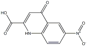 6-Nitro-1,4-dihydro-4-oxoquinoline-2-carboxylic acid,,结构式