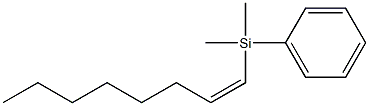 (Z)-1-(Phenyldimethylsilyl)-1-octene 结构式