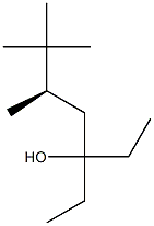 [R,(+)]-3-Ethyl-5,6,6-trimethyl-3-heptanol Structure